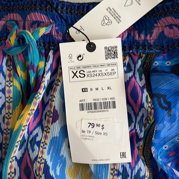 Zara colorful mini skirt - Picture 3 of 3